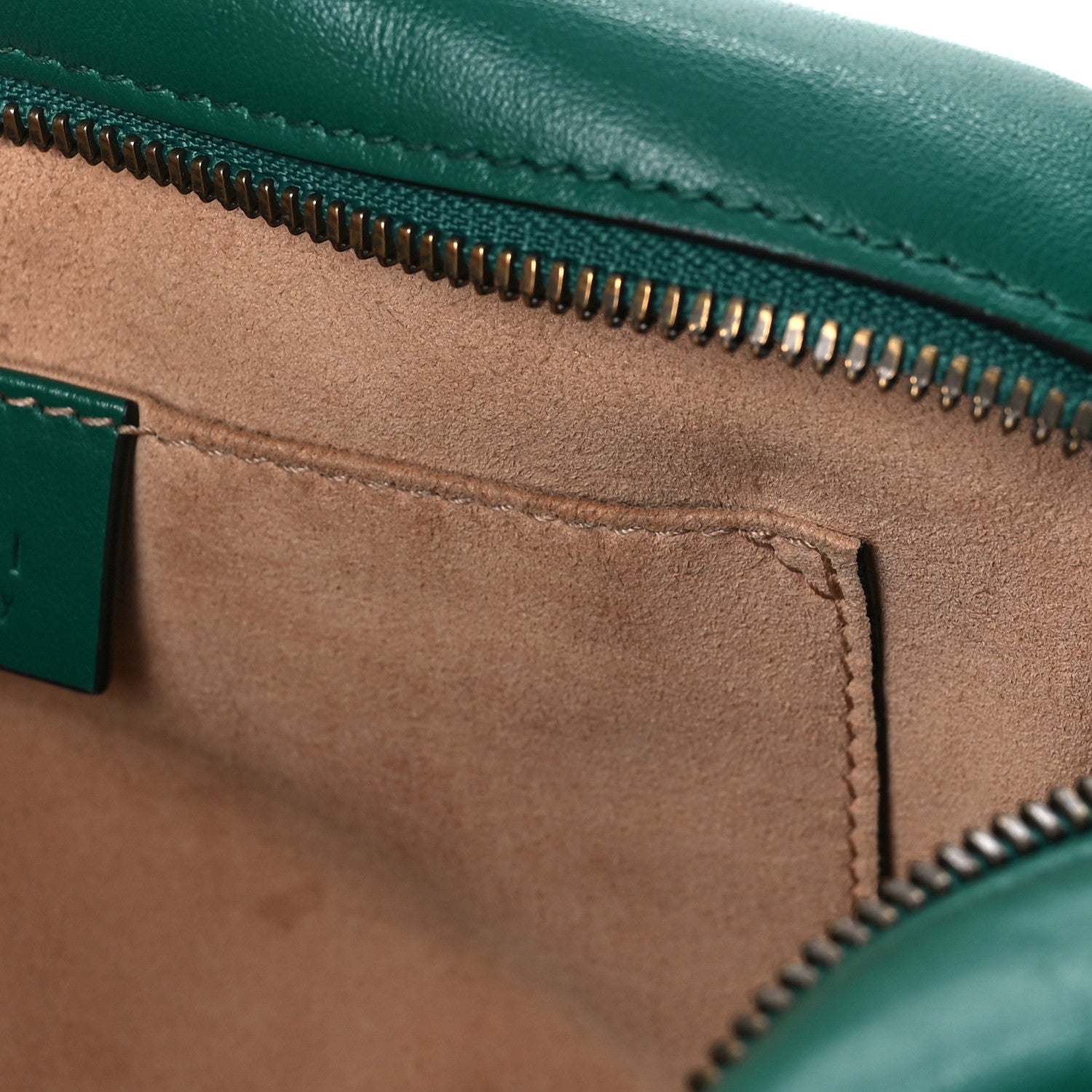 Gucci Calfskin Matelasse Small GG Marmont Chain Shoulder Bag Emerald Green 11 of 11