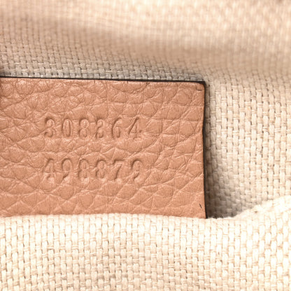 Gucci Pebbled Calfskin Small Soho Disco Bag Camelia 8 of 12