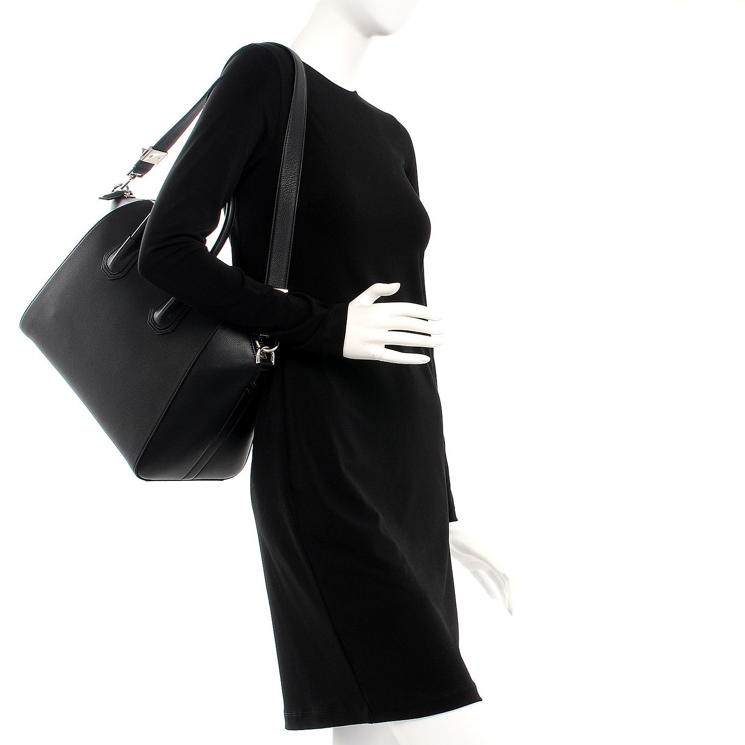 Givenchy Sugar Goatskin Medium Antigona Black 2 of 12