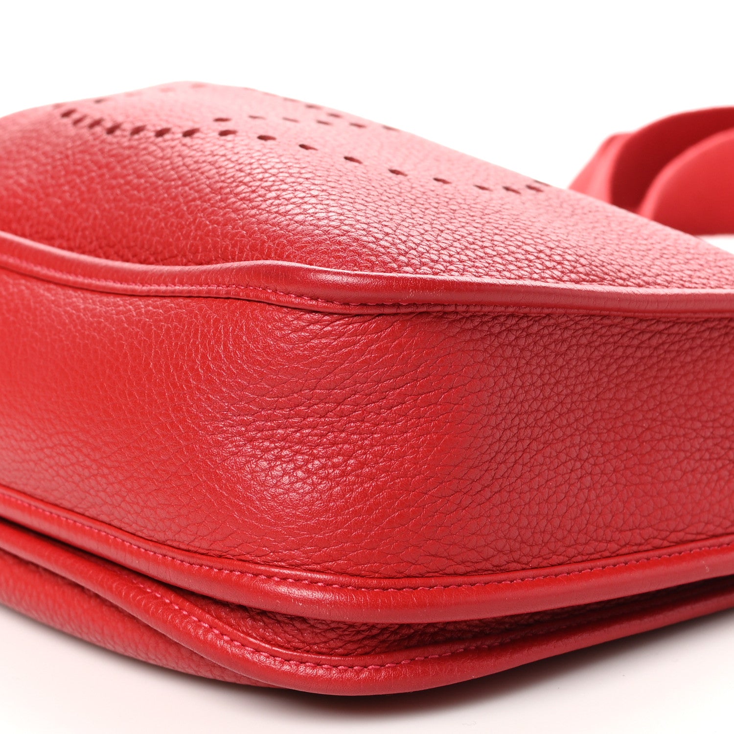 Hermes Taurillon Clemence Evelyne III PM Rouge Casaque 10 of 10