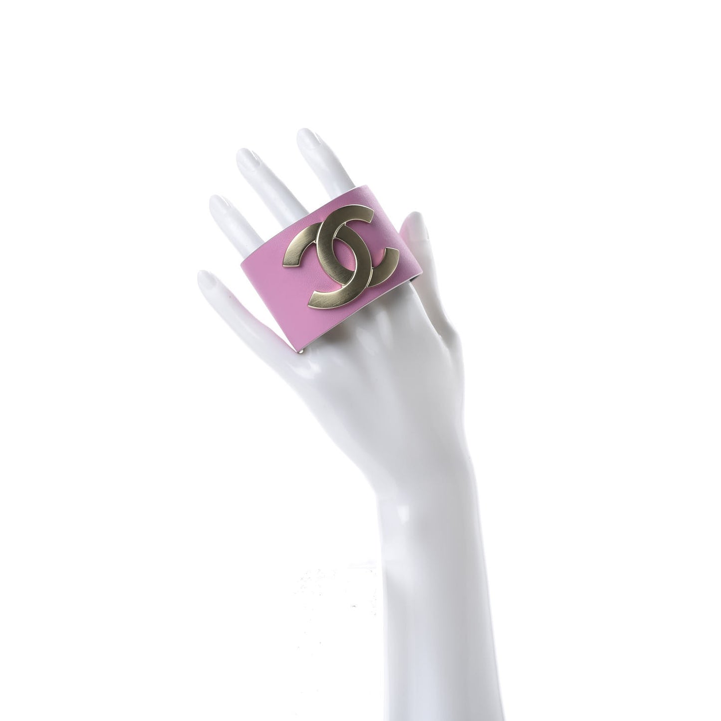Calfskin CC Wide Cuff M Pink