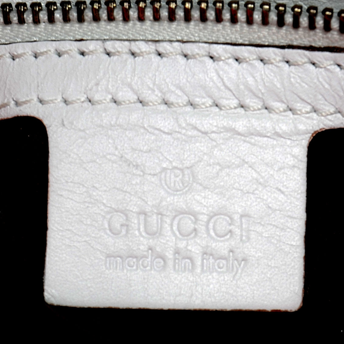 Monogram Half Moon Hobo White