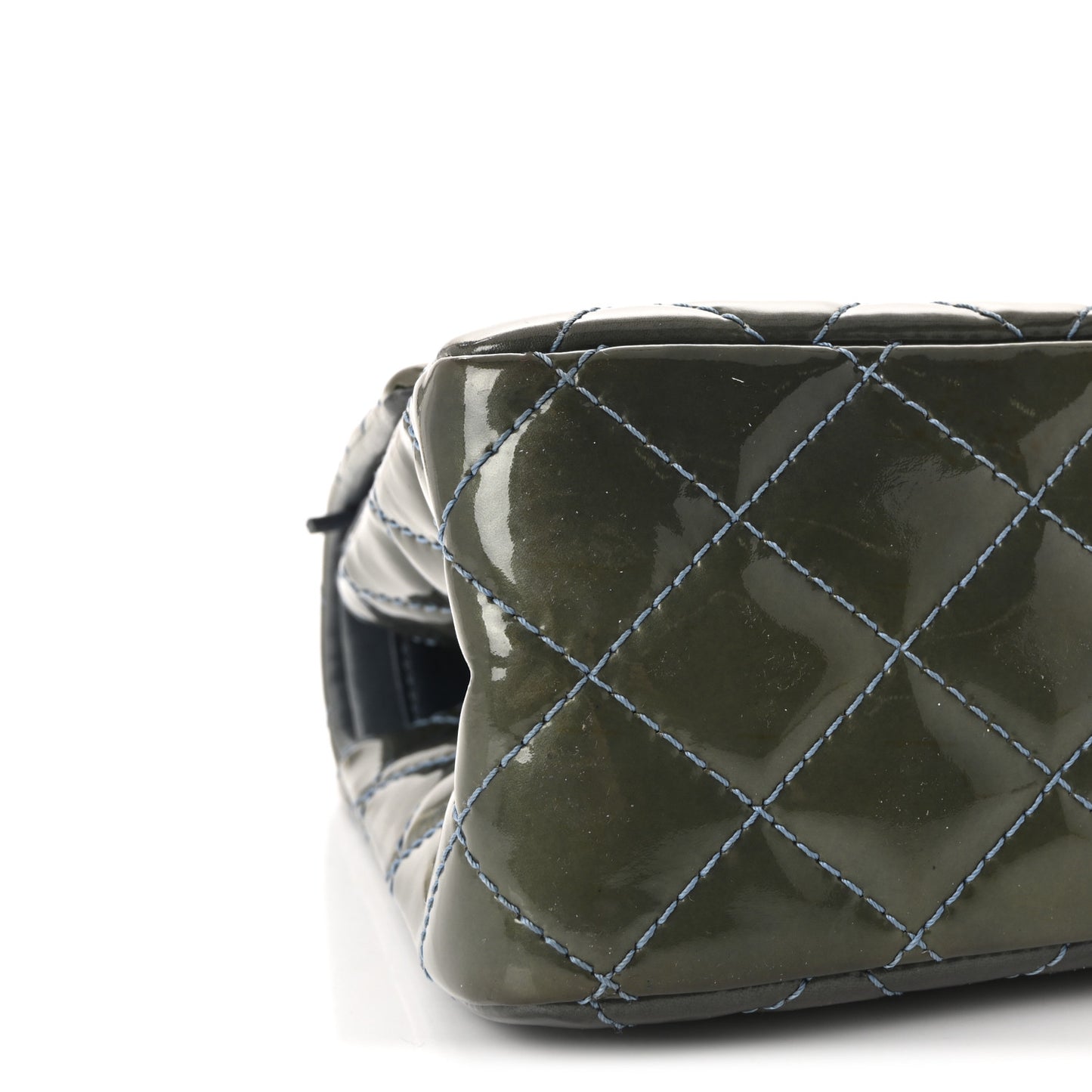 Patent Quilted 2.55 Reissue 226 Flap Blue
