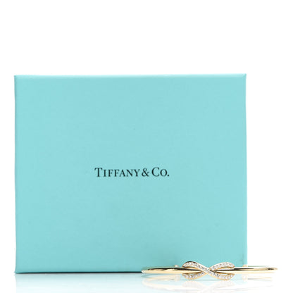 Tiffany 18K Yellow Gold Diamond Infinity Cuff Bracelet 5 of 5