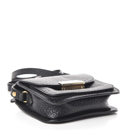 Burberry Grainy Calfskin Heritage Grain Mini Crossbody Bag Black 4 of 12