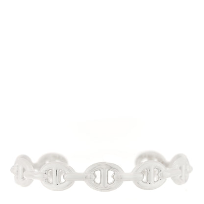 Hermes Sterling Silver MM Chaine d'Ancre Enchainee Cuff Bracelet SH 1 of 4