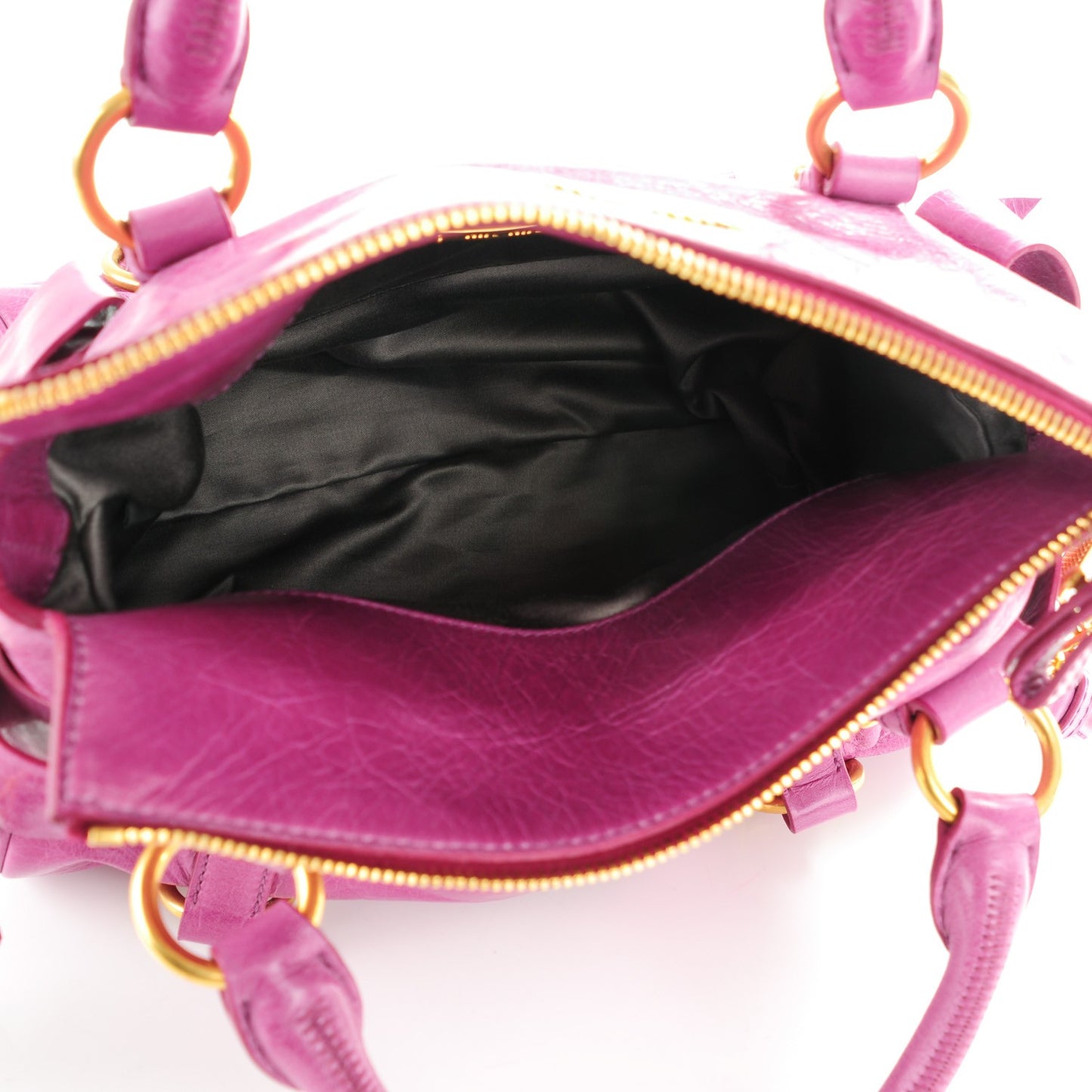 Vitello Lux Mini Bow Bag Fuchsia