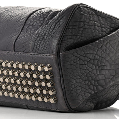 Alexander Wang Pebbled Lambskin Rocco Tundra Silver Hardware 8 of 8
