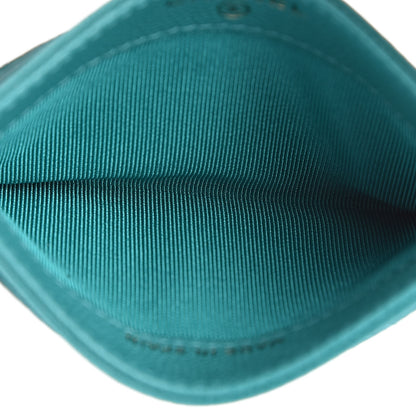 Chanel Caviar Quilted Card Holder Turquoise 5 of 9