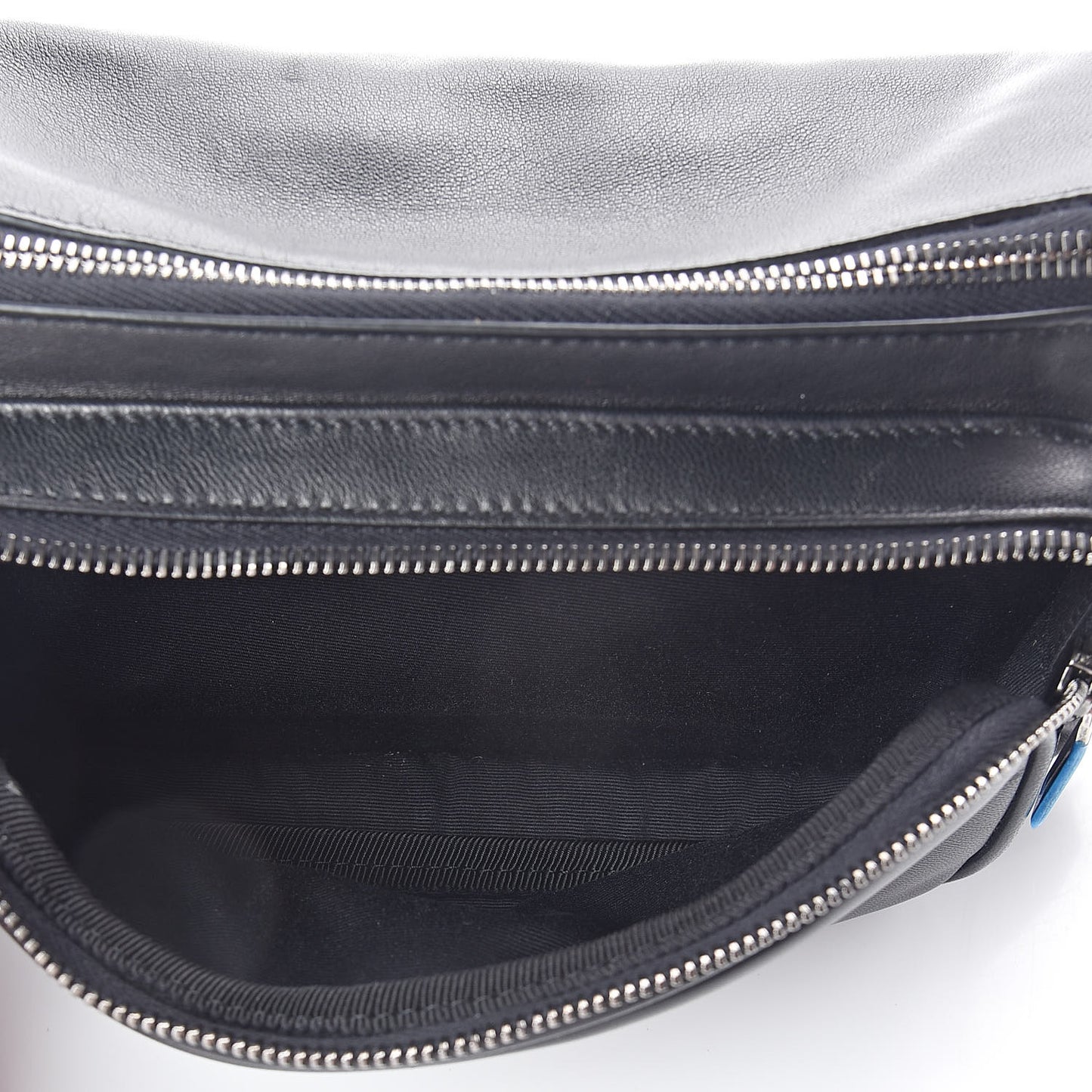 Lambskin Subway Belt Bag Black