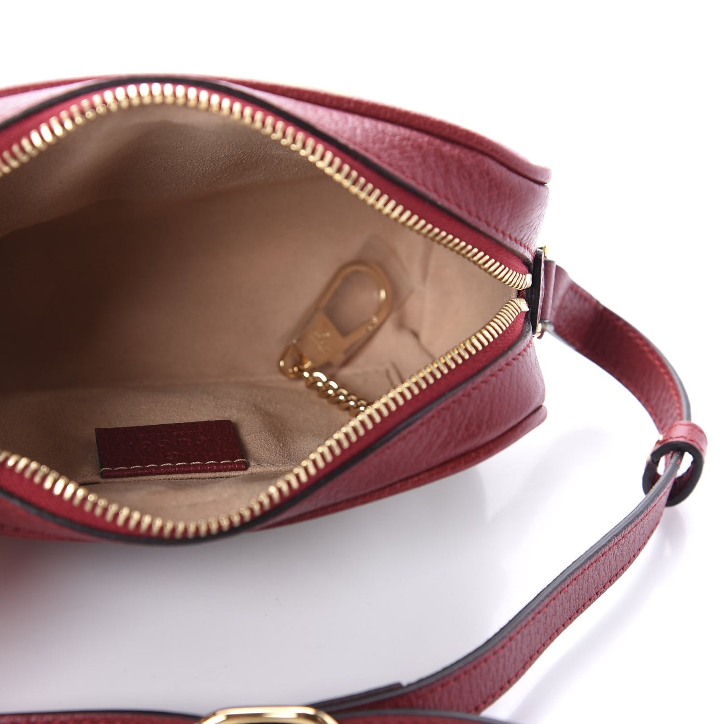 GG Supreme Monogram Flora Web Mini Ophidia Shoulder Bag Red