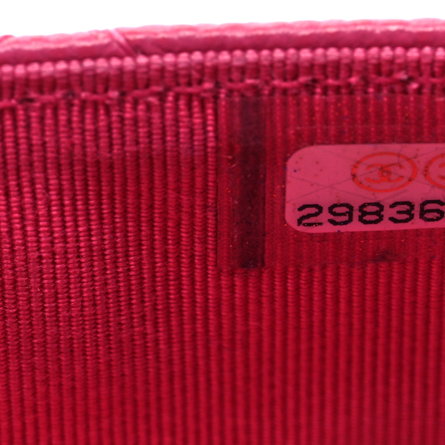 Chanel Caviar Quilted Flap Card Holder Wallet Dark Pink 8 of 9