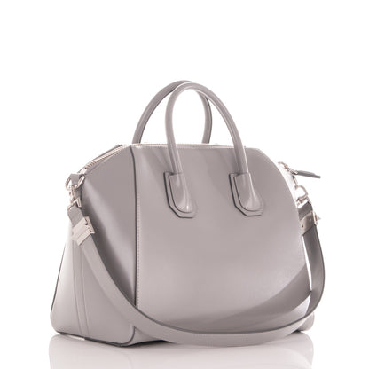 Givenchy Shiny Lord Calfskin Medium Antigona Pearl Grey 3 of 7