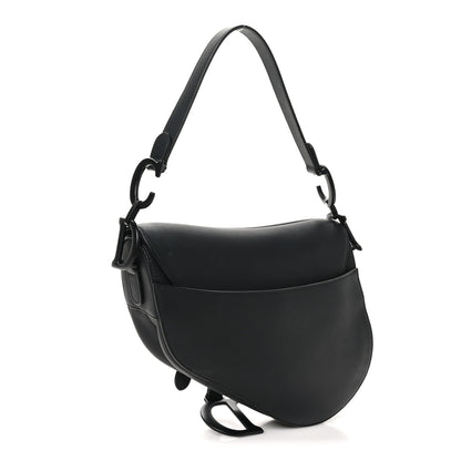 Christian Dior Ultra Matte Calfskin Saddle Bag Black 3 of 11