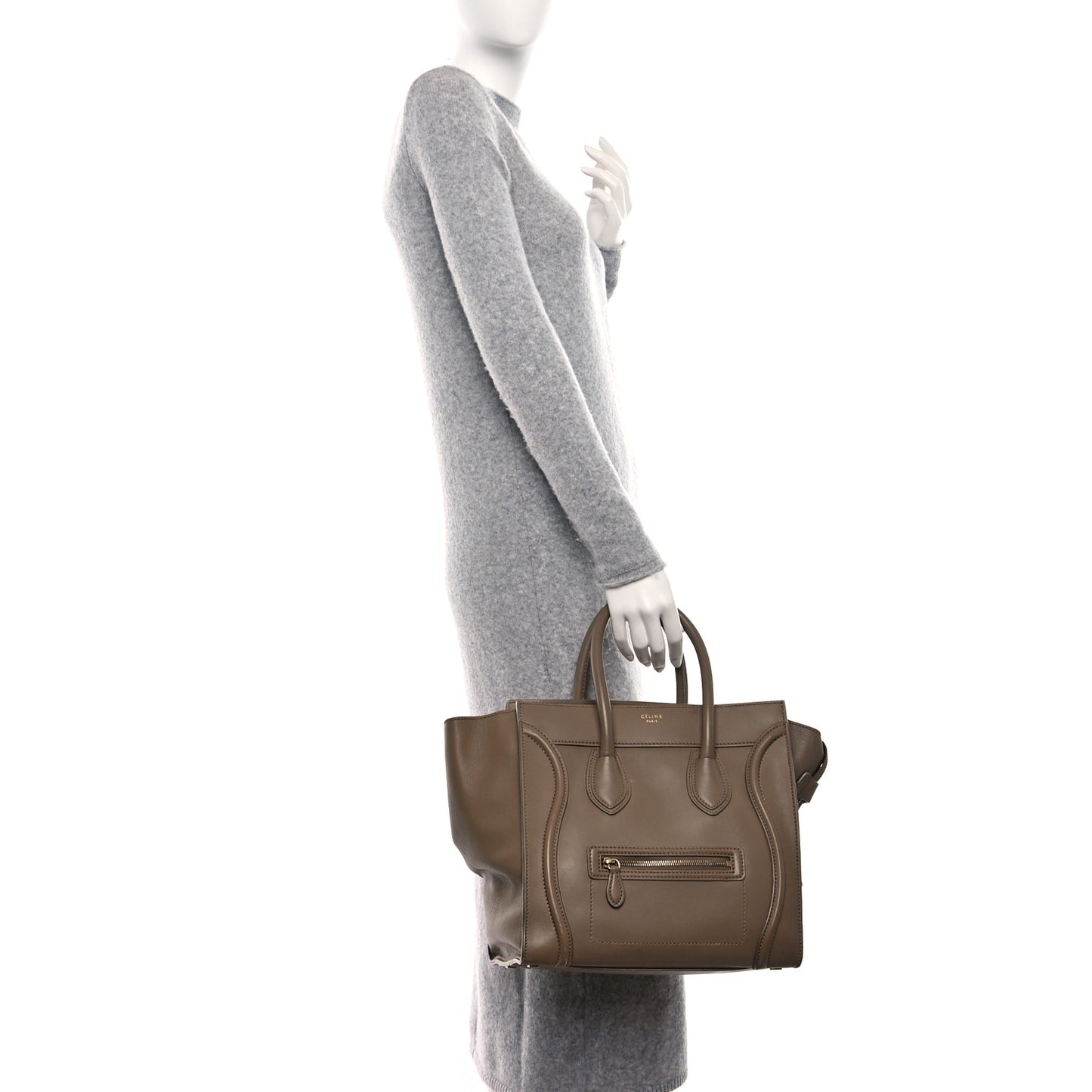 Smooth Calfskin Mini Luggage Camel