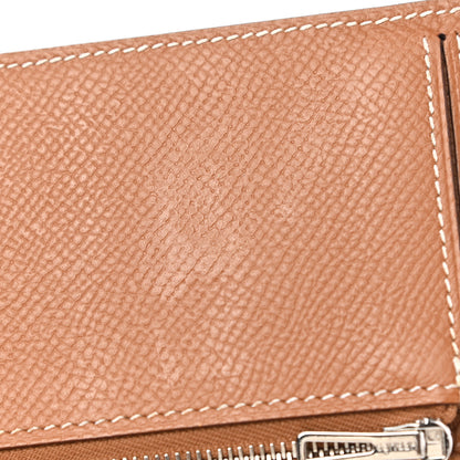 Hermes Epsom Bearn Gusset Wallet Gold 10 of 10