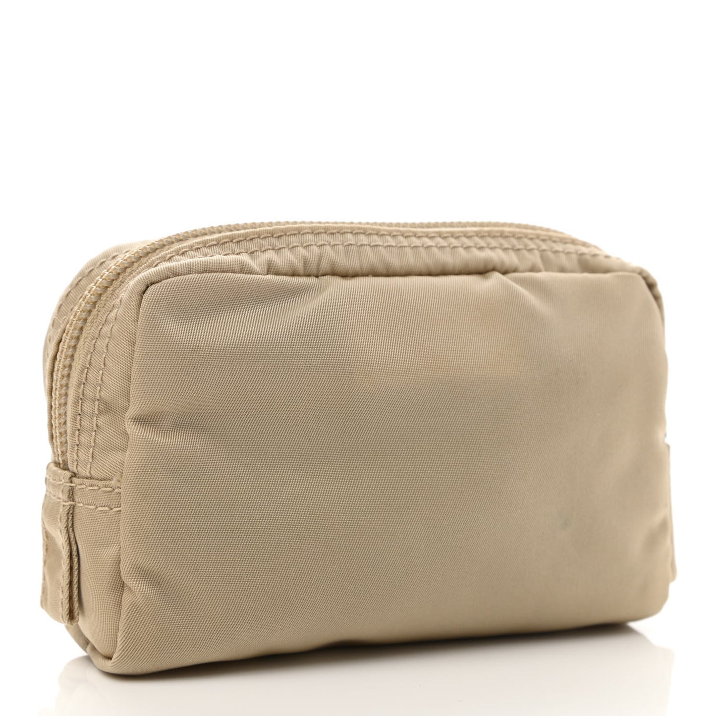 Tessuto Nylon Vela Cosmetic Pouch Cammeo