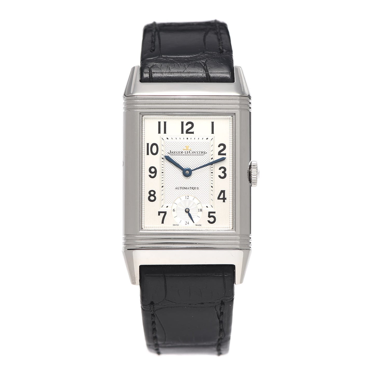Stainless Steel Alligator 27mm Reverso Night & Day Manual Winding Watch Q3808420