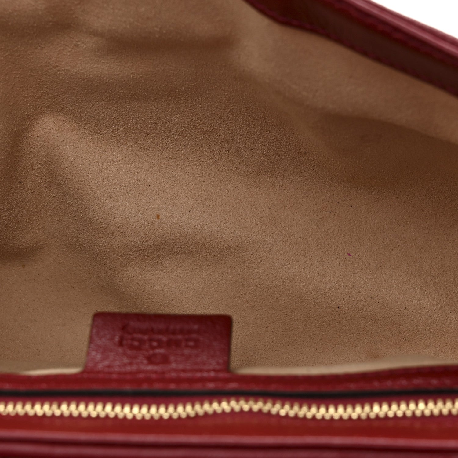Gucci Monogram Azalea Calfskin Matelasse Diagonal Mini GG Marmont Shoulder Bag Beige Ebony New Cherry Red 5 of 10