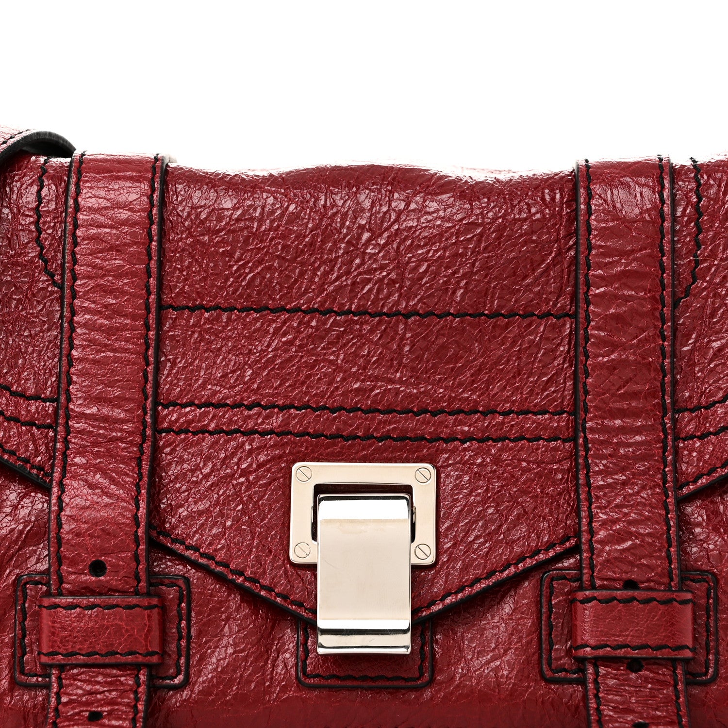 Proenza Schouler Crinkled Calfskin PS1 Mini Zip Crossbody Brick 7 of 9