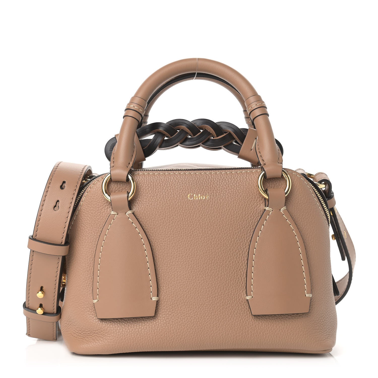 Chloe Calfskin Small Daria Cement Brown 1 of 10