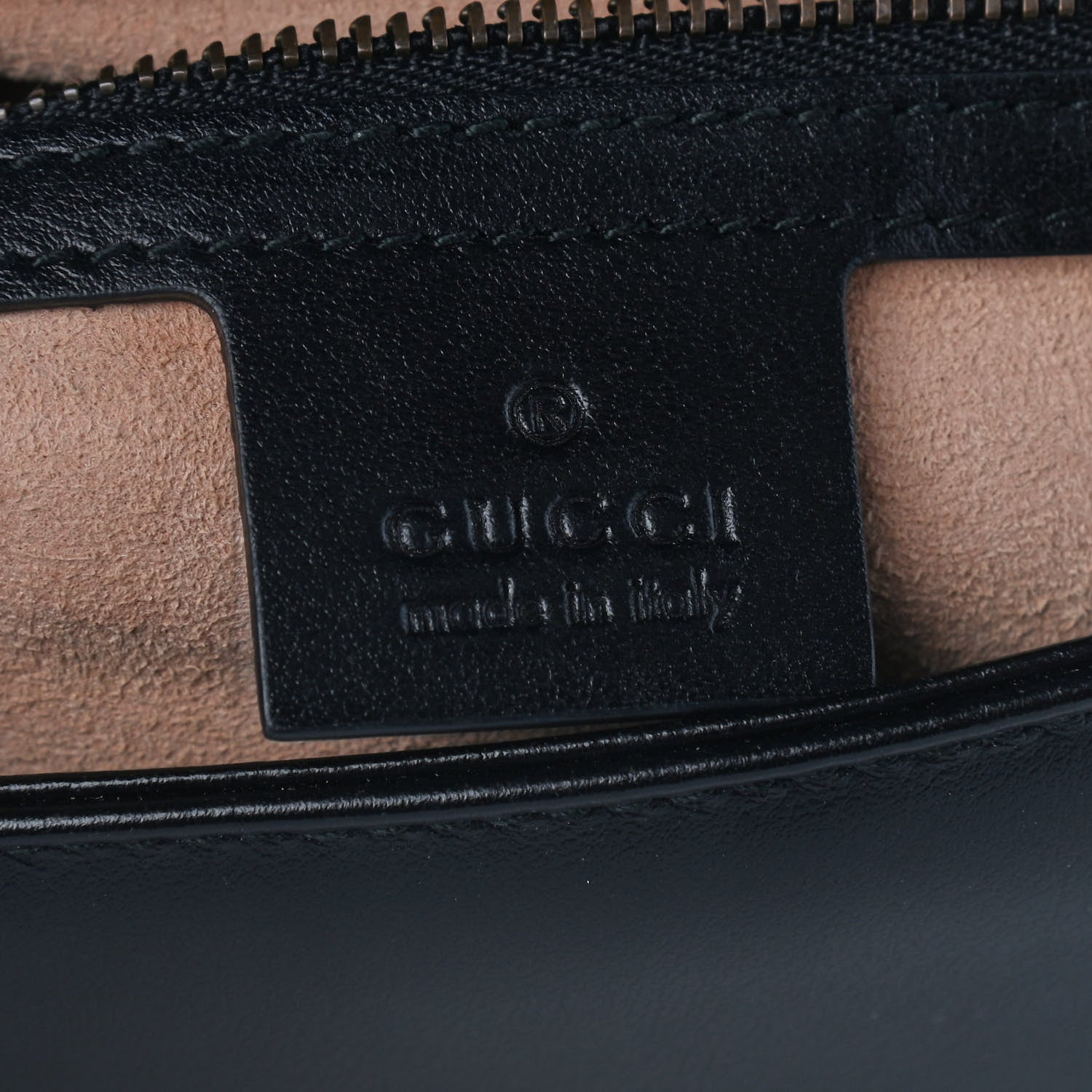 Gucci Calfskin Matelasse Small GG Marmont Shoulder Bag Black 5 of 10