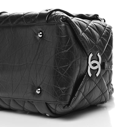 Chanel Distressed Lambskin Small Lady Braid Tote Black 10 of 11