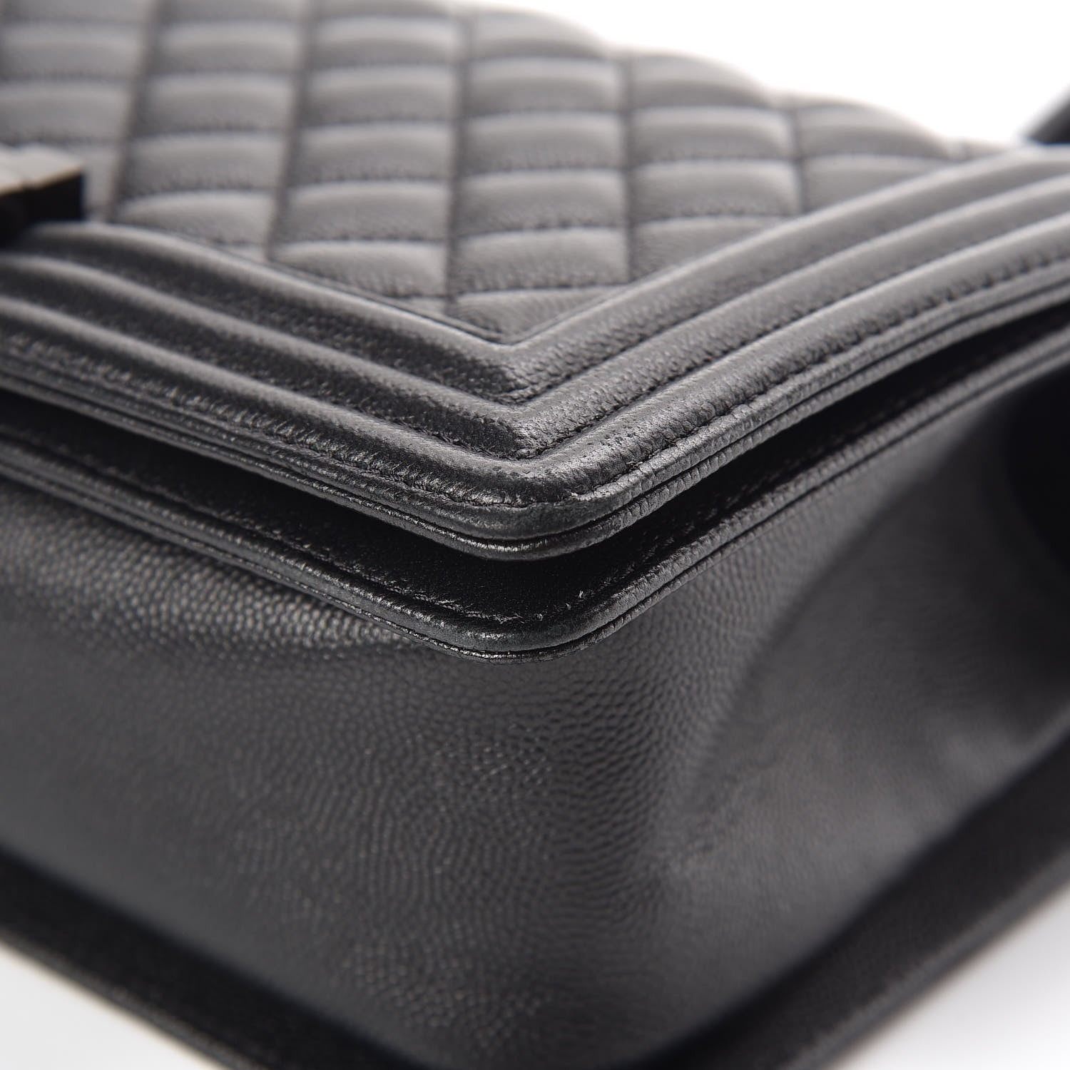 Chanel Caviar Quilted Medium Boy Flap So Black 11 of 11