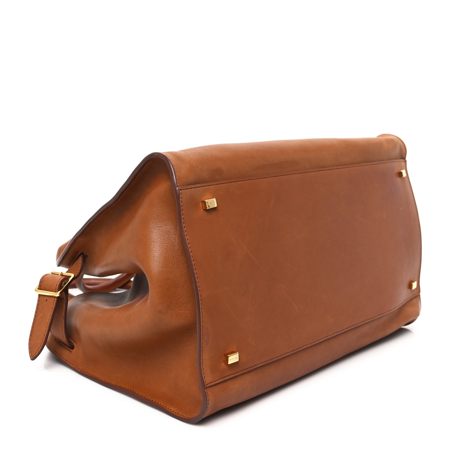 Polished Saddle Calfskin Soft Margaux 15 Cuir