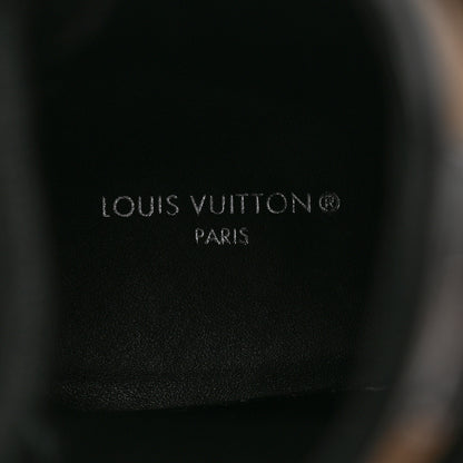 Louis Vuitton Canvas Calfskin Crocodile Embossed Metropolis Flat Ranger Boots 37 Kaki 7 of 9