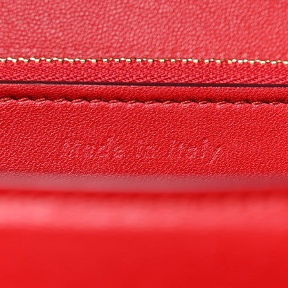 Celine Smooth Calfskin Medium Classic Box Flap Bag Red 8 of 12