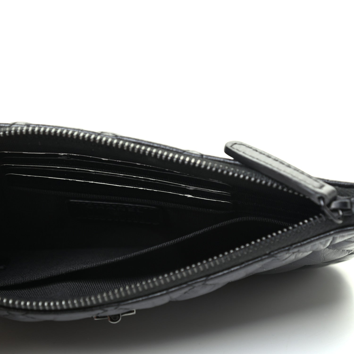 Chanel Aged Calfskin Quilted Medium Reissue Cosmetic Case So Black 5 of 7