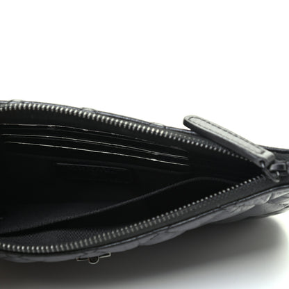 Chanel Aged Calfskin Quilted Medium Reissue Cosmetic Case So Black 5 of 7