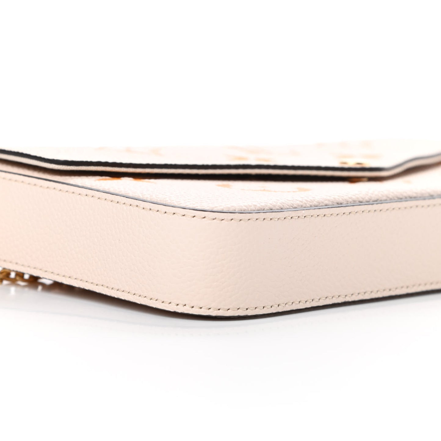 Empreinte Monogram Giant By The Pool Felicie Pochette Chain Wallet Cream Saffron
