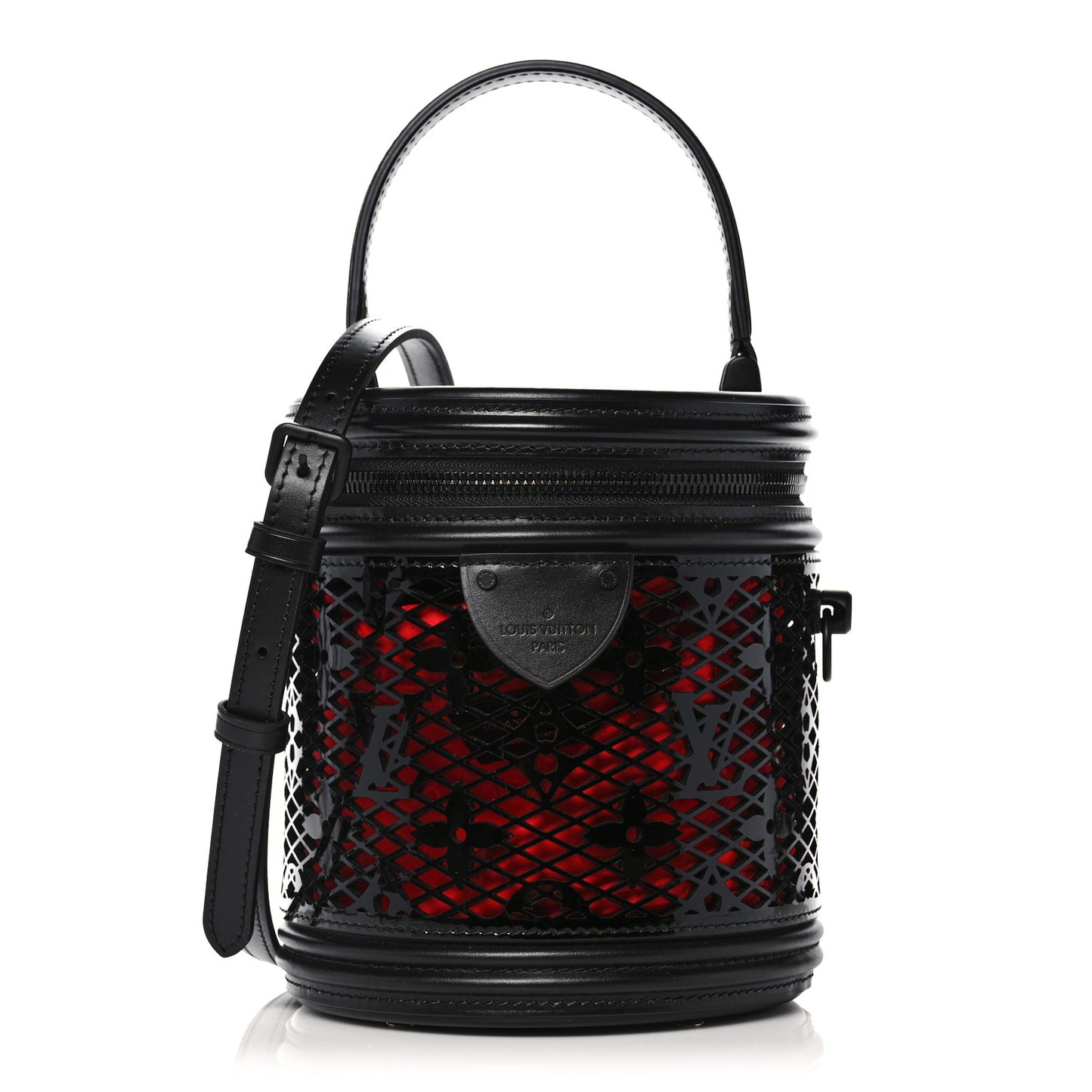 Patent Calfskin Monogram Cannes Black