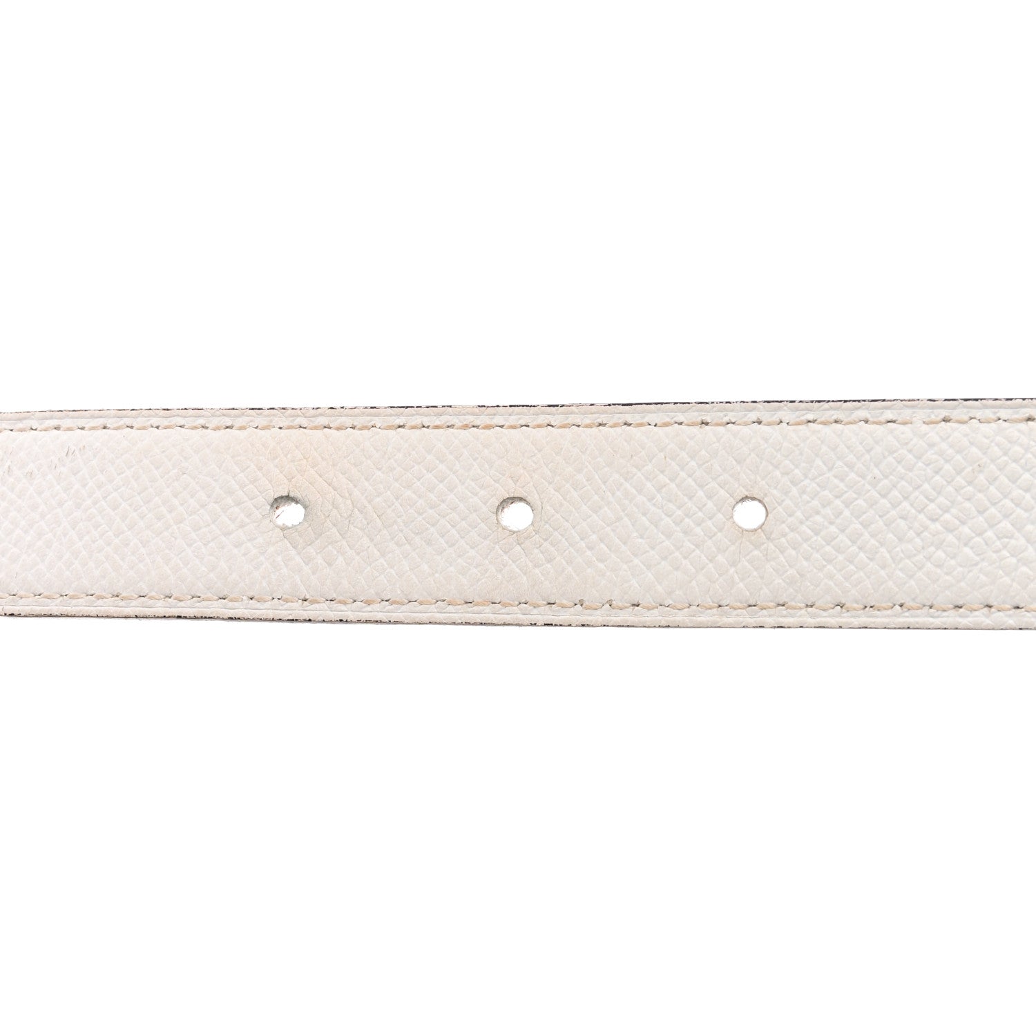 Hermes Epsom Swift 32mm Belt Strap 80 32 White Gold 3 of 7
