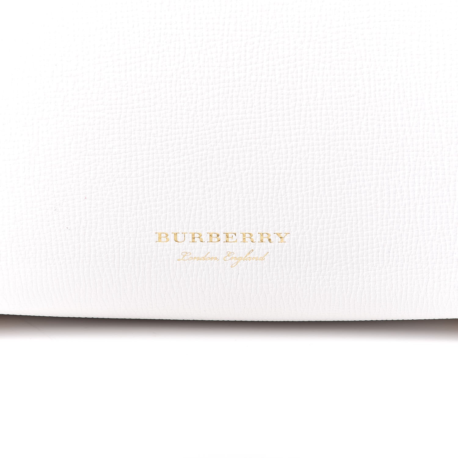 Burberry Grainy Calfskin House Check Small Banner Tote Chalk White 12 of 12