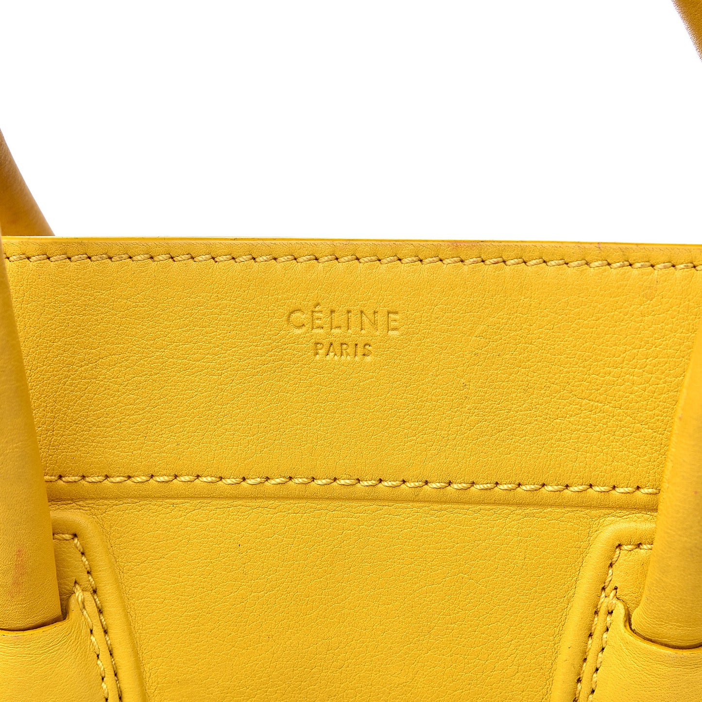 Supple Calfskin Medium Phantom Luggage Yellow