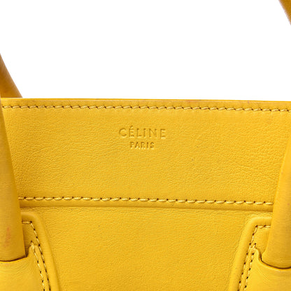 Celine Supple Calfskin Medium Phantom Luggage Yellow 7 of 24