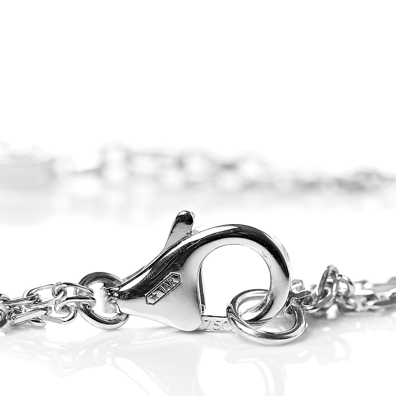 Cartier 18K White Gold Diamond LOVE Bracelet 4 of 6