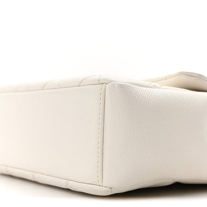 Chanel Caviar Quilted My Everything Flap White Black 10 of 10