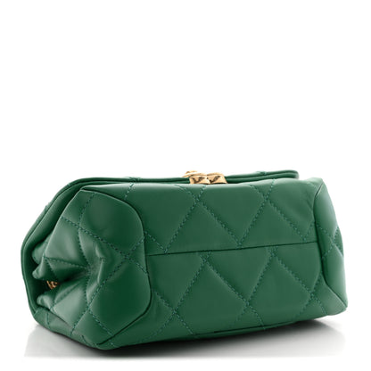 Chanel Lambskin Quilted Mini Color Match Flap Green 4 of 11