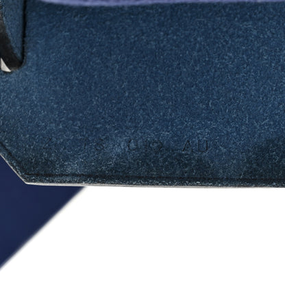Hermes Vache Hunter Toile H Brides de Gala Herbag Zip Retourne 31 PM Bleu De France Ecru Black 8 of 11