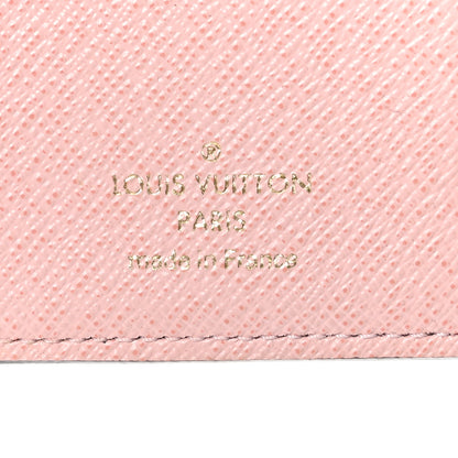 Louis Vuitton Damier Ebene Victorine Wallet Rose Ballerine 7 of 8