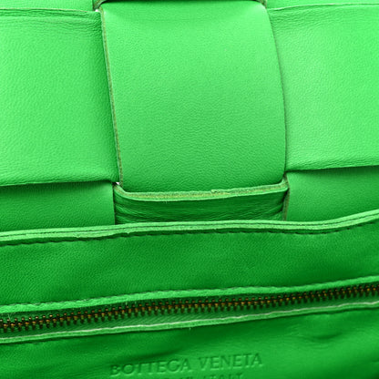 Bottega Veneta Grained Calfskin Maxi Intrecciato Cassette Crossbody Bag Parakeet 10 of 16
