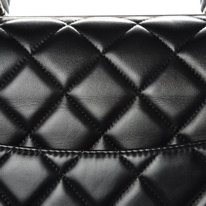 Chanel Lambskin Quilted Large Trendy CC Dual Handle Flap Bag Black 10 of 10
