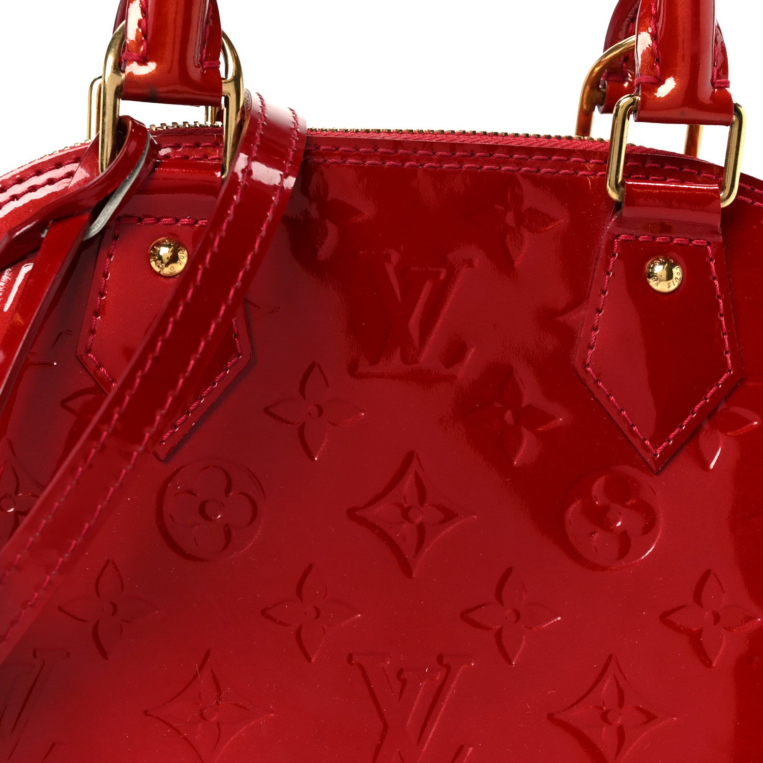 Louis Vuitton Vernis Alma BB Pomme D'Amour 8 of 10