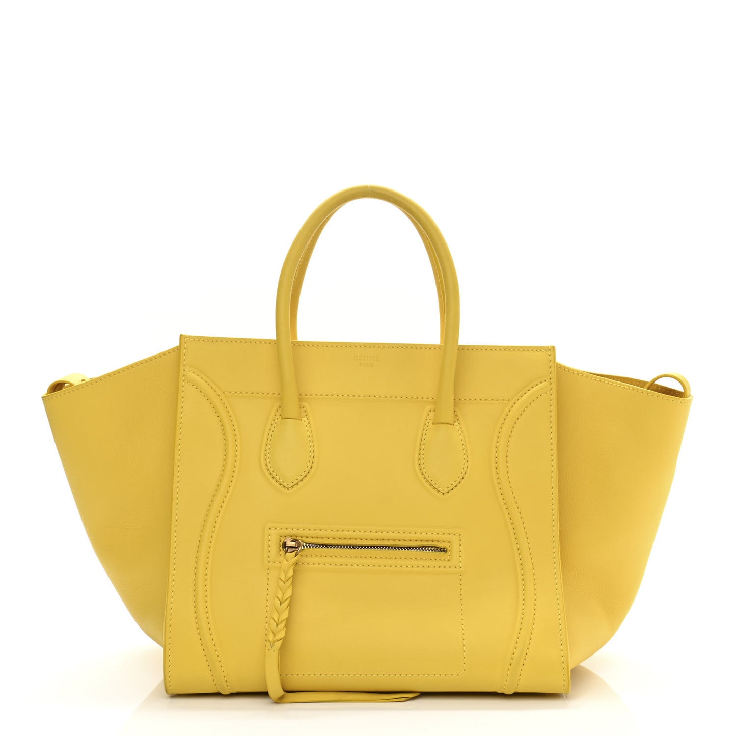 Supple Calfskin Medium Phantom Luggage Sun Yellow