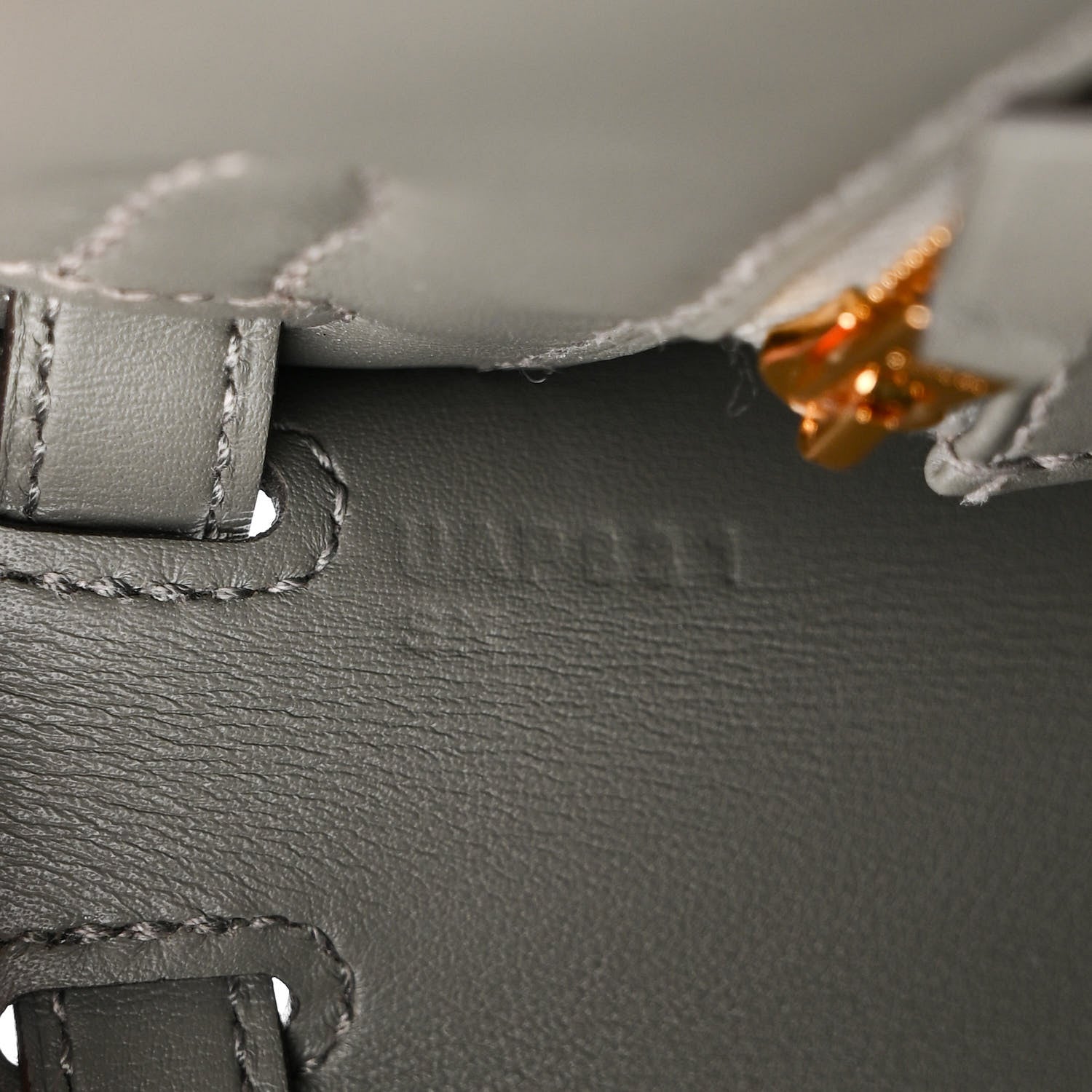 Hermes Swift Kelly Padded Sellier 25 Gris Meyer 7 of 12