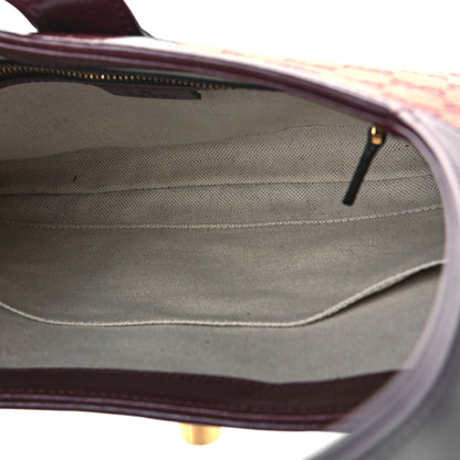 Gucci Monogram Azalea Calfskin Web Small Jackie 1961 Hobo Sahara Rubino Chardonnay 5 of 9